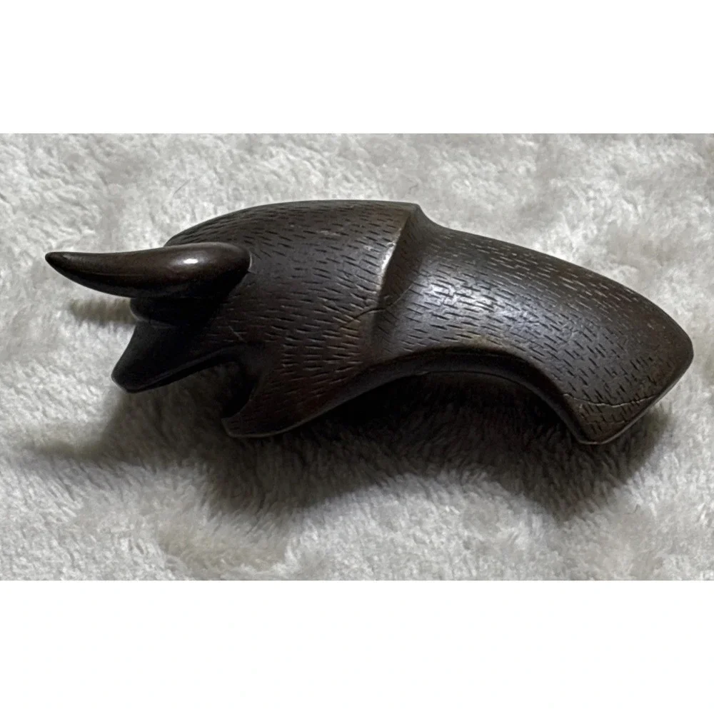 Vintage Diepenbrock Bull Bottle Opener Bronze Patina Troy Store Abstract